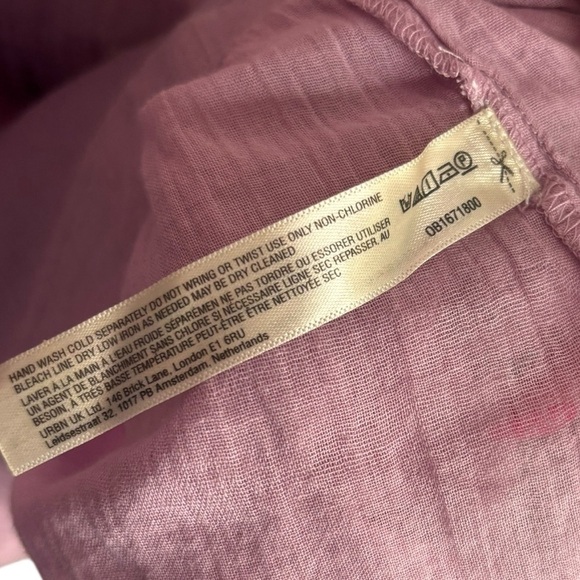 FREE PEOPLE Gauzy Cotton Lightweight Flowy C’est Bon Midi Dress Size Small - Picture 11 of 15